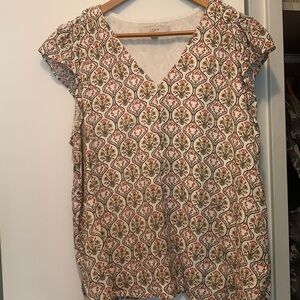 LOFT blouse in a floral pattern - size large - Final Offer !
